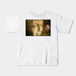 The Buddha And Lotus Flower Kids T-Shirt
